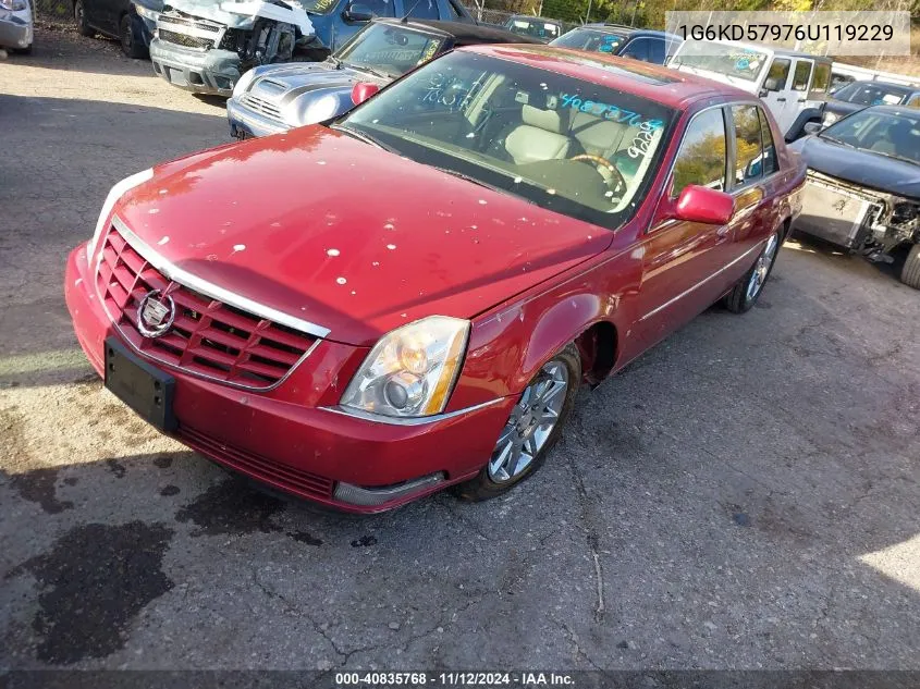 2006 Cadillac Dts Performance VIN: 1G6KD57976U119229 Lot: 40835768