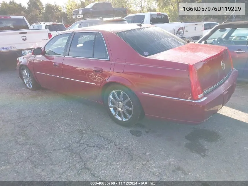 2006 Cadillac Dts Performance VIN: 1G6KD57976U119229 Lot: 40835768