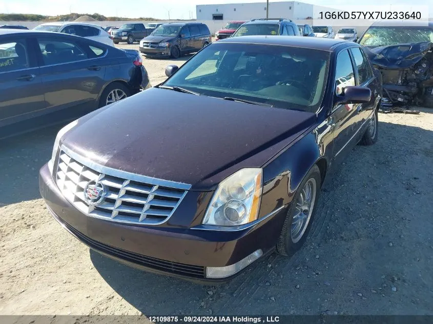 2007 Cadillac Dts VIN: 1G6KD57YX7U233640 Lot: 12109875