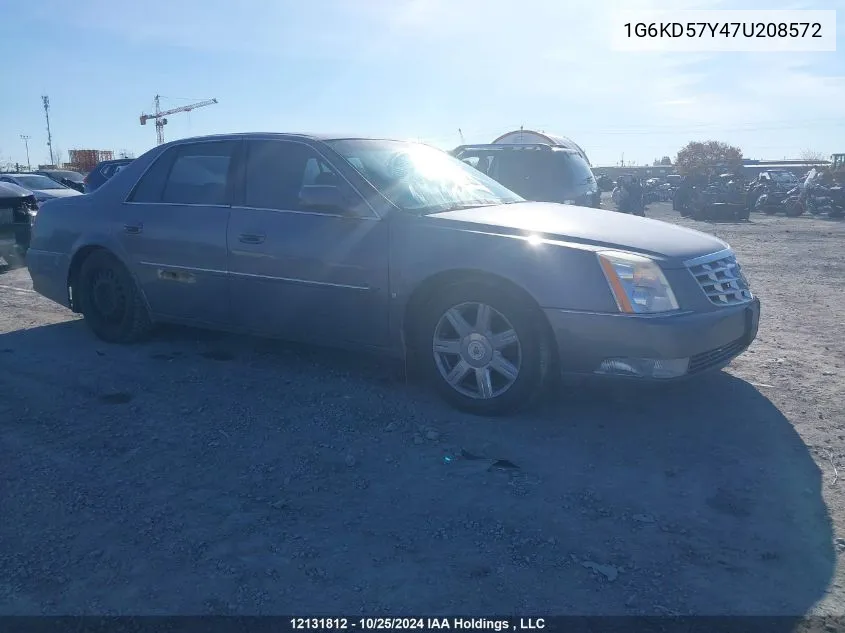 2007 Cadillac Dts VIN: 1G6KD57Y47U208572 Lot: 12131812