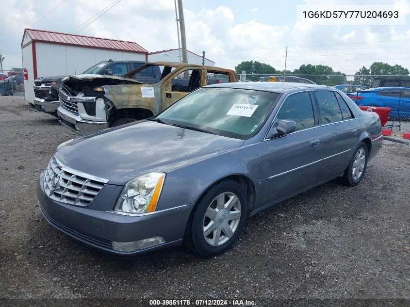 2007 Cadillac Dts Luxury I VIN: 1G6KD57Y77U204693 Lot: 39851178