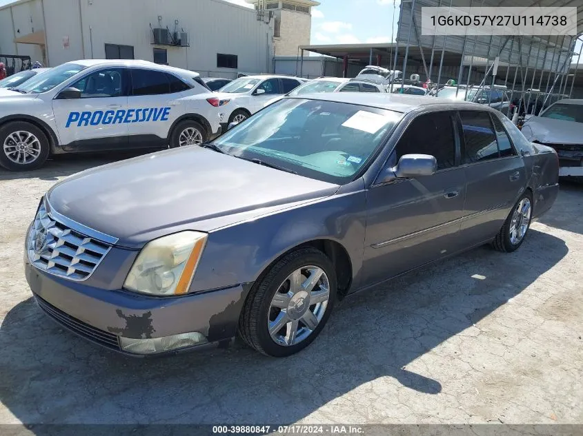 1G6KD57Y27U114738 2007 Cadillac Dts Luxury I