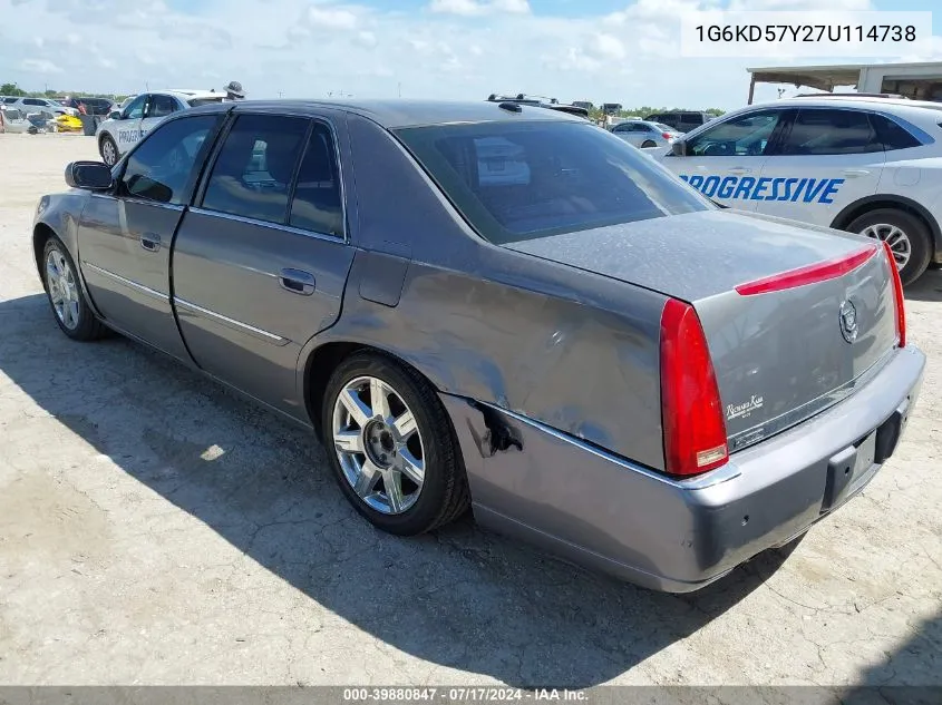 1G6KD57Y27U114738 2007 Cadillac Dts Luxury I