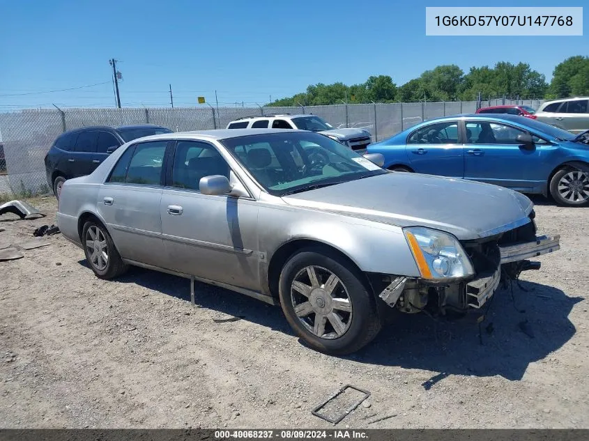 1G6KD57Y07U147768 2007 Cadillac Dts Luxury I