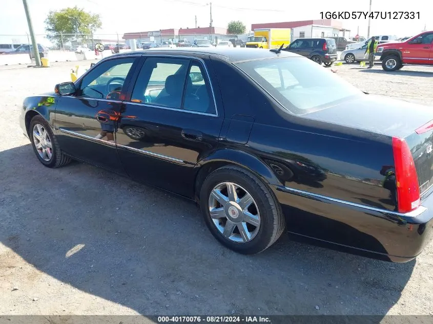 2007 Cadillac Dts Luxury I VIN: 1G6KD57Y47U127331 Lot: 40170076