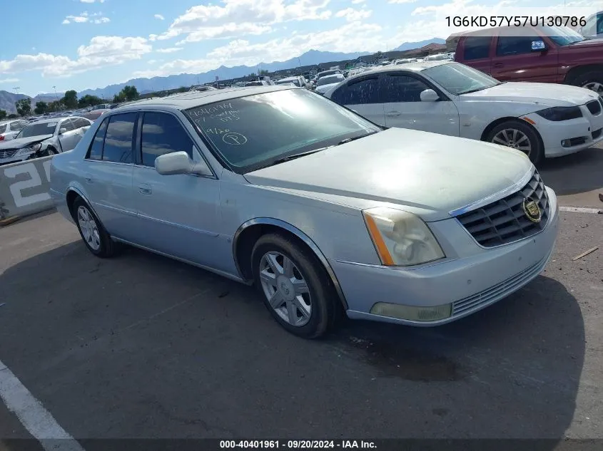 2007 Cadillac Dts Luxury I VIN: 1G6KD57Y57U130786 Lot: 40401961