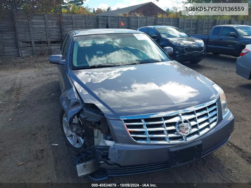 2007 Cadillac Dts Luxury I VIN: 1G6KD57Y27U136559 Lot: 40534078