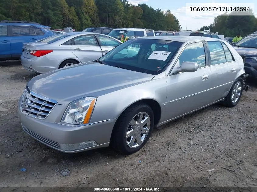 2007 Cadillac Dts Luxury I VIN: 1G6KD57Y17U142594 Lot: 40606648