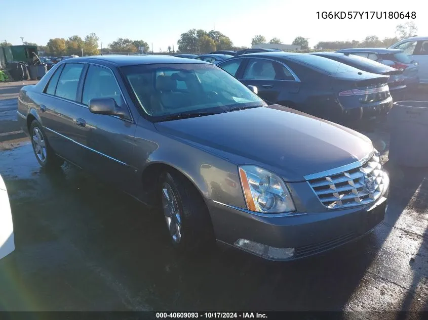 1G6KD57Y17U180648 2007 Cadillac Dts Luxury I