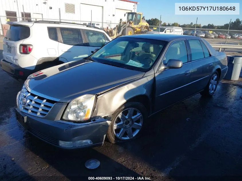 1G6KD57Y17U180648 2007 Cadillac Dts Luxury I