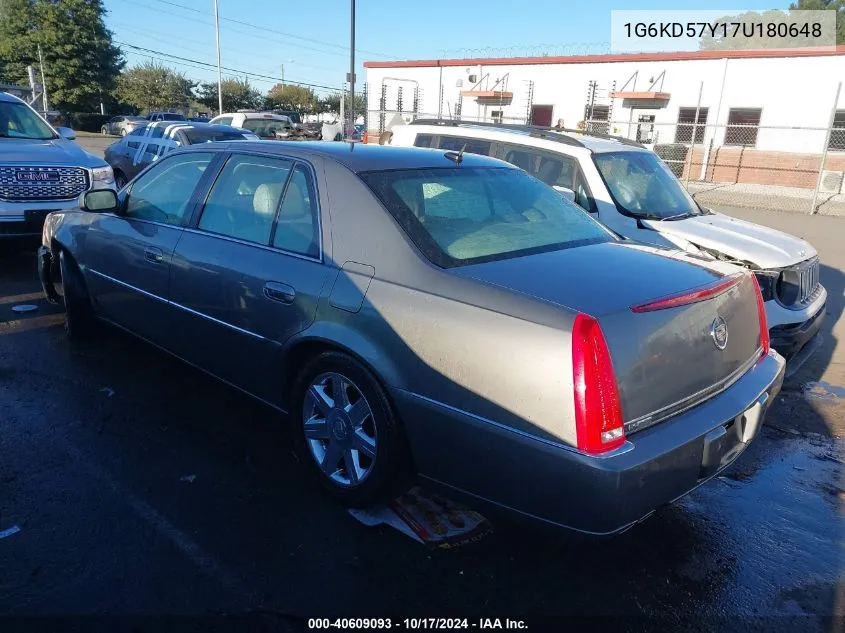 1G6KD57Y17U180648 2007 Cadillac Dts Luxury I