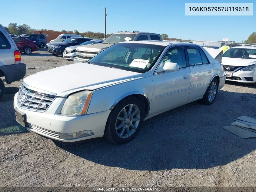 2007 Cadillac Dts Performance VIN: 1G6KD57957U119618 Lot: 40623198