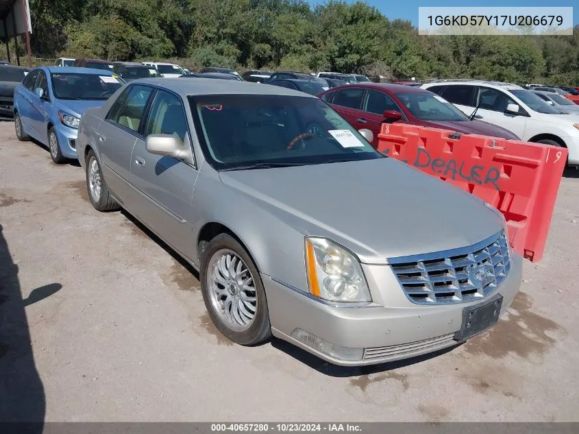 2007 Cadillac Dts Luxury I VIN: 1G6KD57Y17U206679 Lot: 40657280