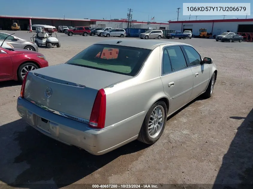 2007 Cadillac Dts Luxury I VIN: 1G6KD57Y17U206679 Lot: 40657280