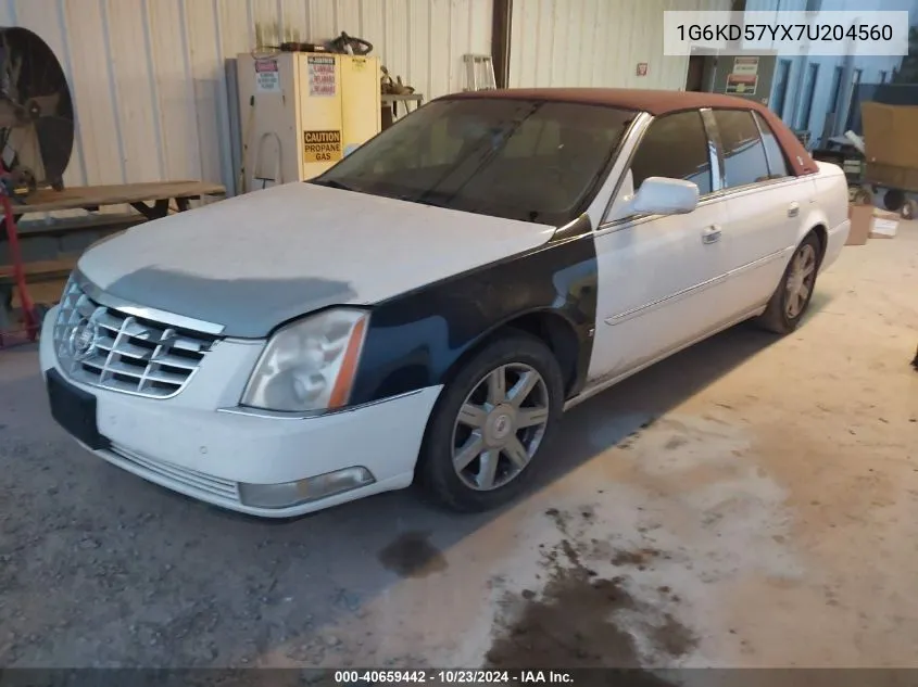 2007 Cadillac Dts Luxury I VIN: 1G6KD57YX7U204560 Lot: 40659442