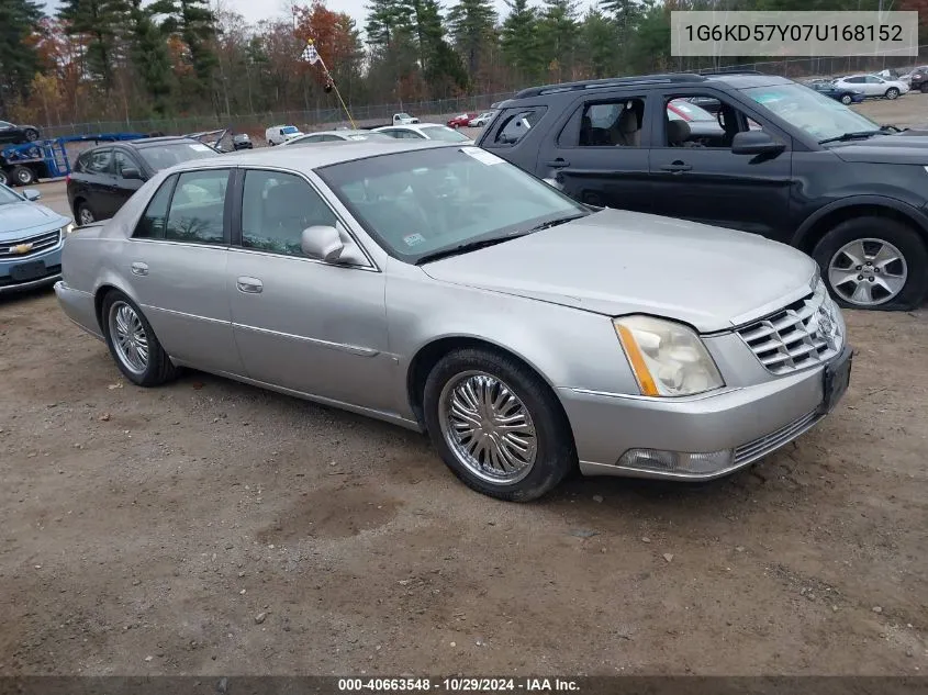 2007 Cadillac Dts V8 VIN: 1G6KD57Y07U168152 Lot: 40663548