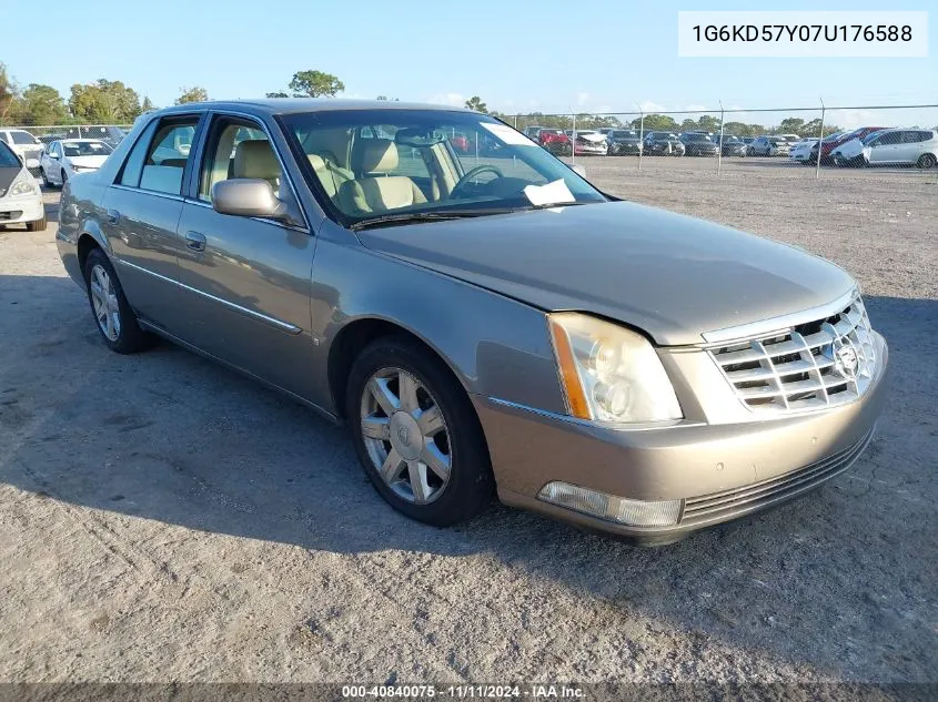 2007 Cadillac Dts Luxury I VIN: 1G6KD57Y07U176588 Lot: 40840075