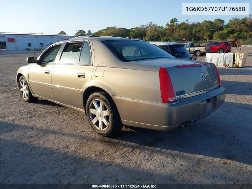 2007 Cadillac Dts Luxury I VIN: 1G6KD57Y07U176588 Lot: 40840075