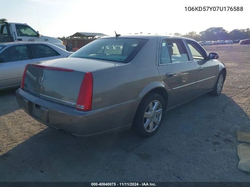 2007 Cadillac Dts Luxury I VIN: 1G6KD57Y07U176588 Lot: 40840075