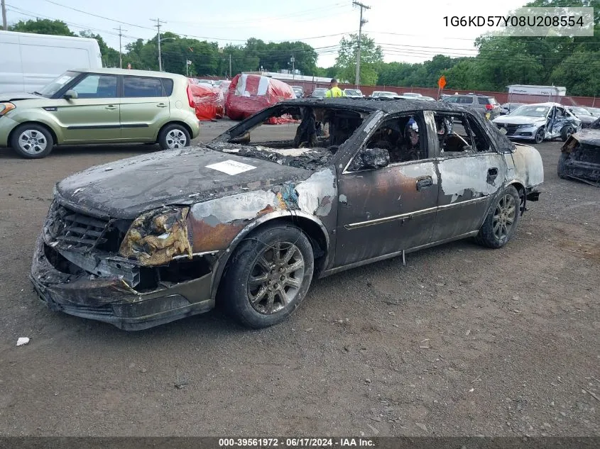 2008 Cadillac Dts 1Sd VIN: 1G6KD57Y08U208554 Lot: 39561972