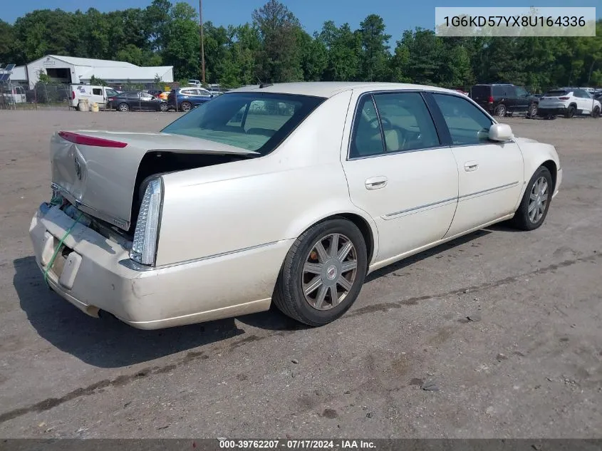 2008 Cadillac Dts 1Sd VIN: 1G6KD57YX8U164336 Lot: 39762207