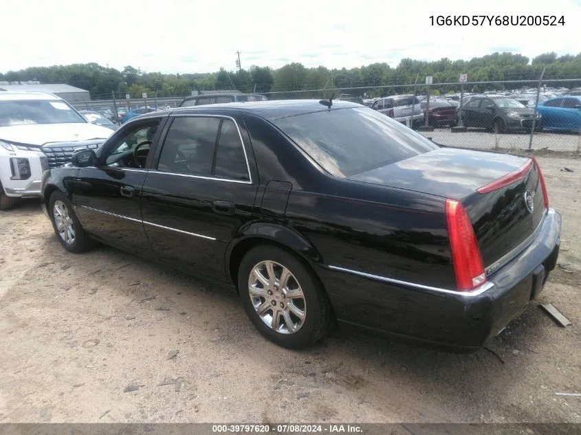 2008 Cadillac Dts 1Sd VIN: 1G6KD57Y68U200524 Lot: 39797620