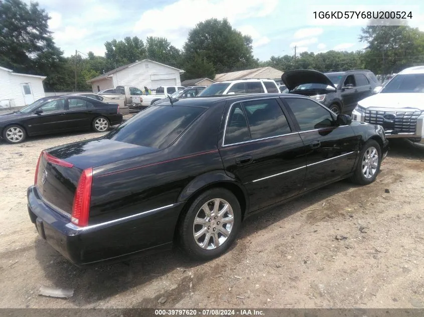 2008 Cadillac Dts 1Sd VIN: 1G6KD57Y68U200524 Lot: 39797620