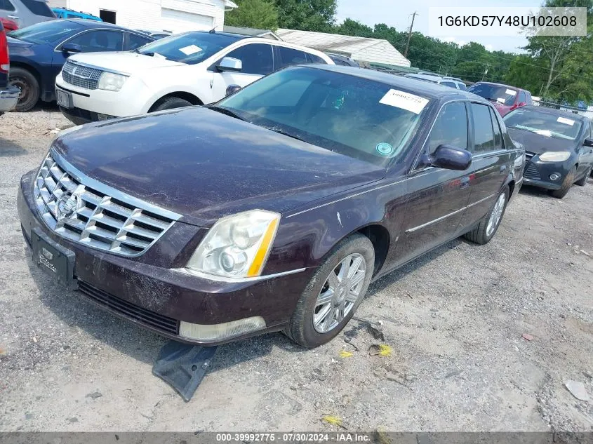 2008 Cadillac Dts 1Sd VIN: 1G6KD57Y48U102608 Lot: 39992775