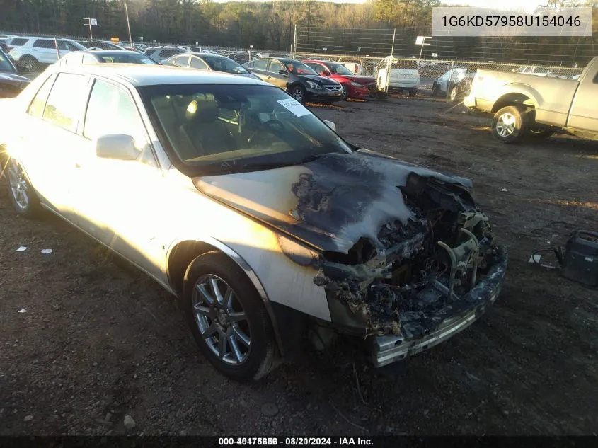 2008 Cadillac Dts 1Se VIN: 1G6KD57958U154046 Lot: 40175656