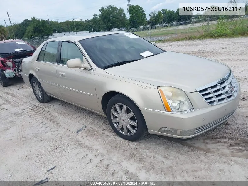 2008 Cadillac Dts 1Sc VIN: 1G6KD57YX8U162117 Lot: 40349770