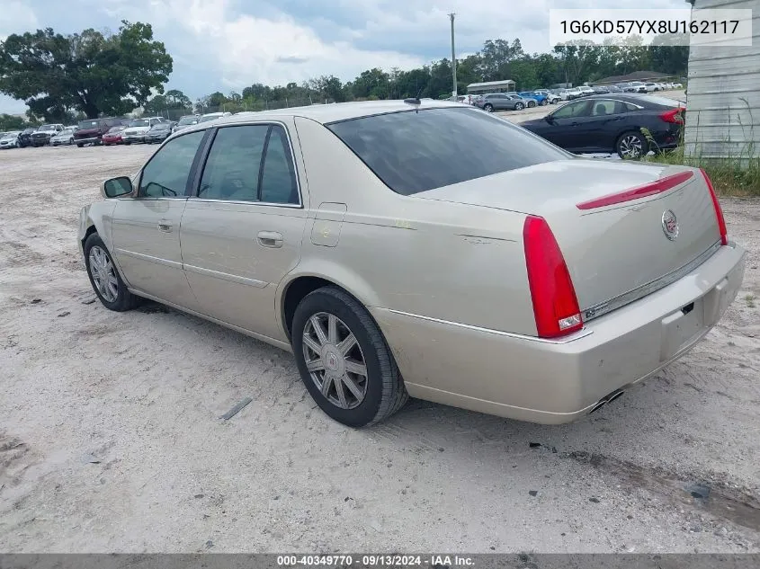 2008 Cadillac Dts 1Sc VIN: 1G6KD57YX8U162117 Lot: 40349770