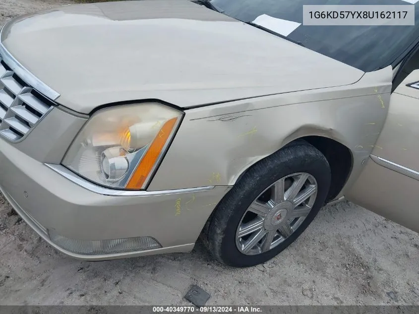 2008 Cadillac Dts 1Sc VIN: 1G6KD57YX8U162117 Lot: 40349770