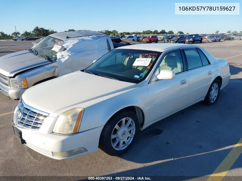 2008 Cadillac Dts 1Sc VIN: 1G6KD57Y78U159627 Lot: 40397253