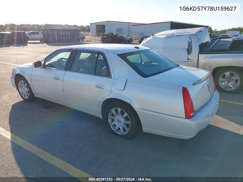 2008 Cadillac Dts 1Sc VIN: 1G6KD57Y78U159627 Lot: 40397253