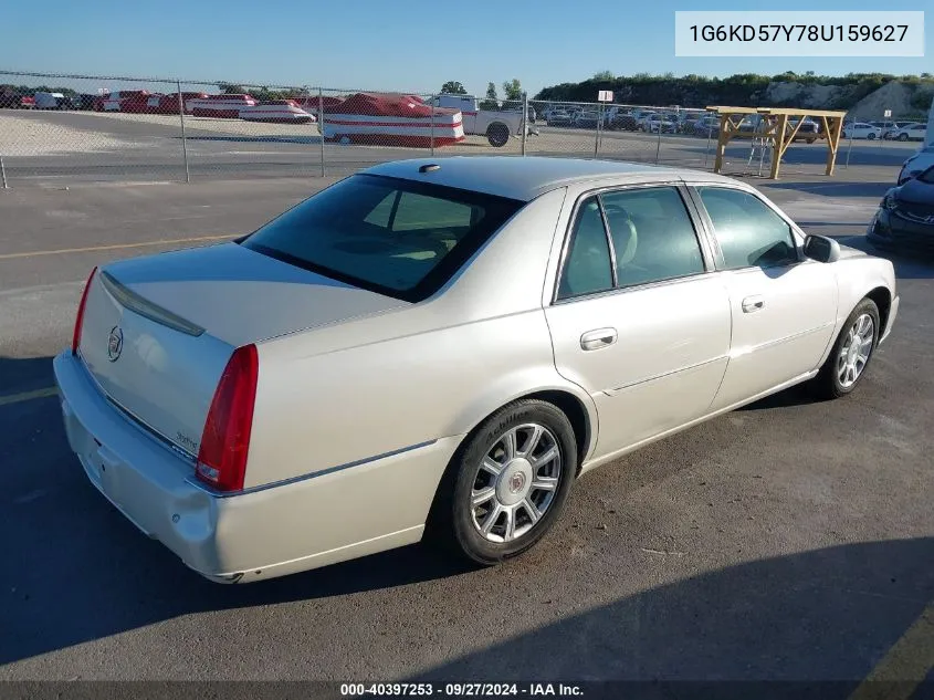 2008 Cadillac Dts 1Sc VIN: 1G6KD57Y78U159627 Lot: 40397253