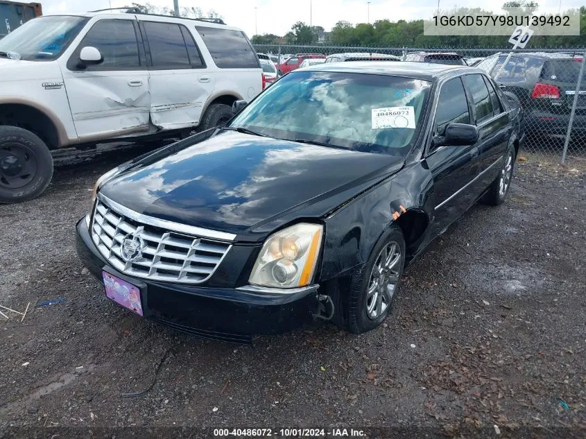 1G6KD57Y98U139492 2008 Cadillac Dts 1Sa