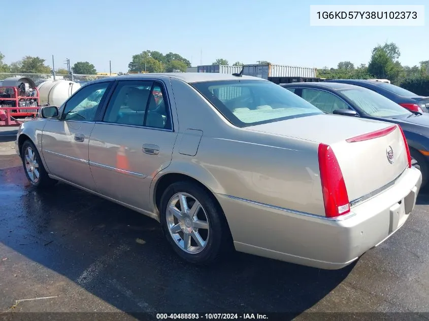 2008 Cadillac Dts 1Sb VIN: 1G6KD57Y38U102373 Lot: 40488593