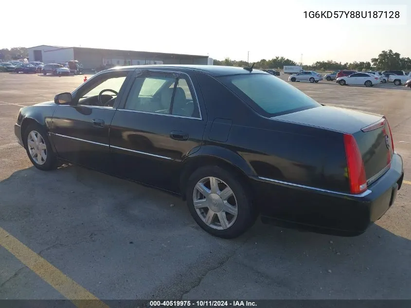 2008 Cadillac Dts 1Sa VIN: 1G6KD57Y88U187128 Lot: 40519975