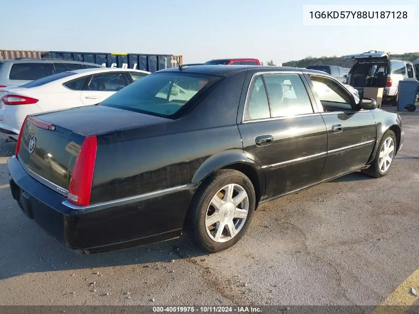 2008 Cadillac Dts 1Sa VIN: 1G6KD57Y88U187128 Lot: 40519975