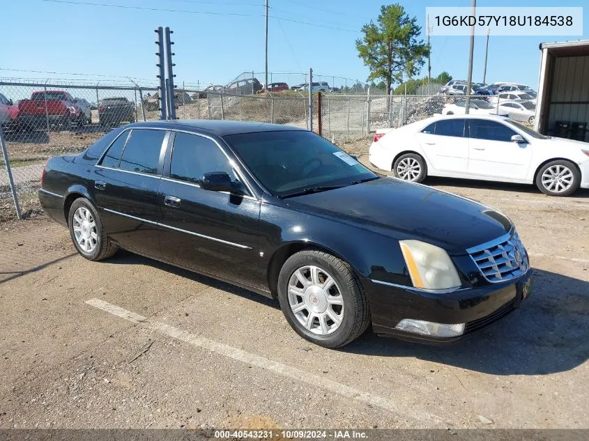 2008 Cadillac Dts 1Sa VIN: 1G6KD57Y18U184538 Lot: 40543231