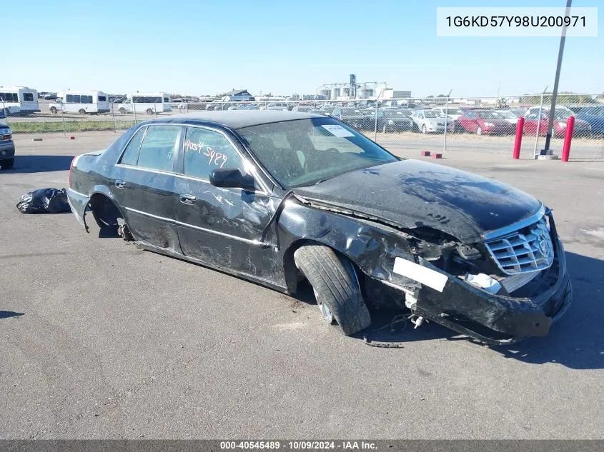 2008 Cadillac Dts VIN: 1G6KD57Y98U200971 Lot: 40545489