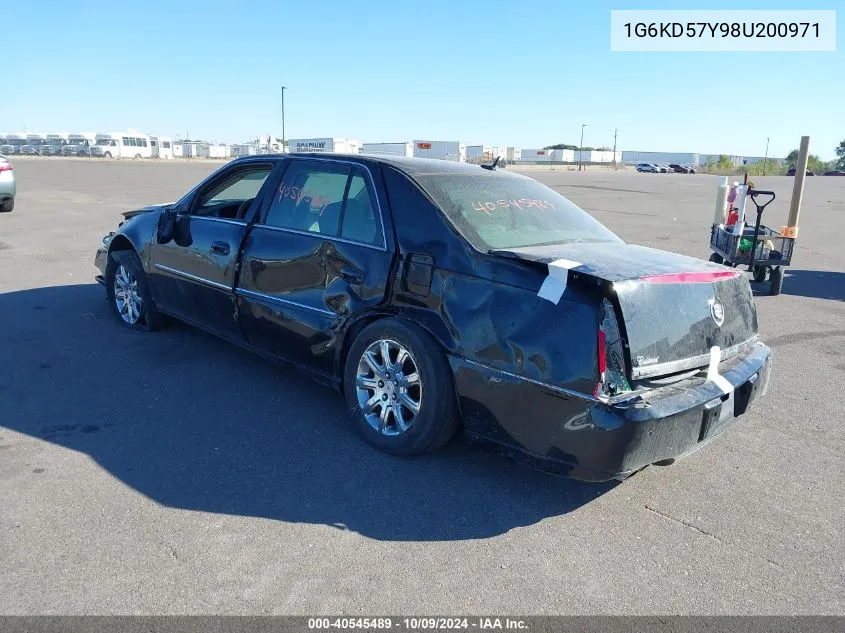 2008 Cadillac Dts VIN: 1G6KD57Y98U200971 Lot: 40545489