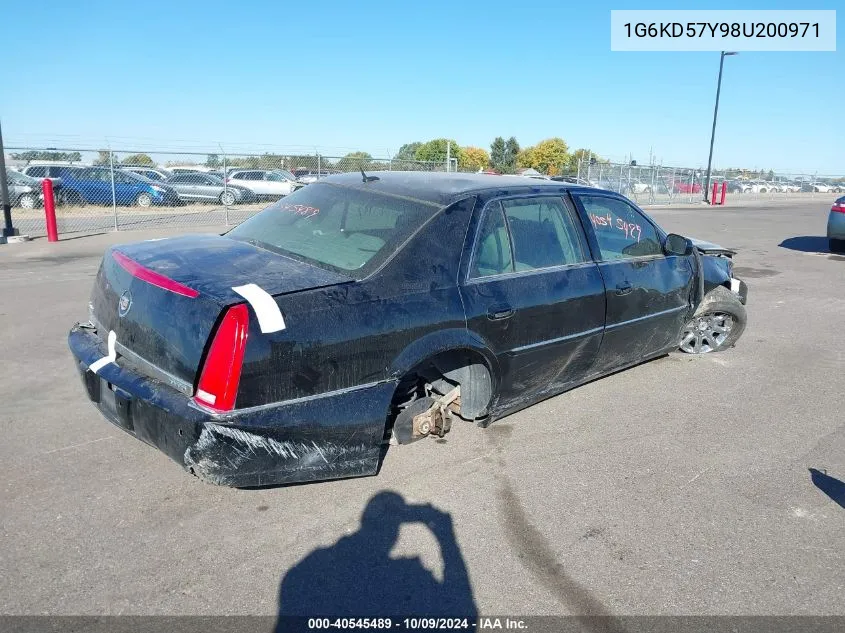 2008 Cadillac Dts VIN: 1G6KD57Y98U200971 Lot: 40545489