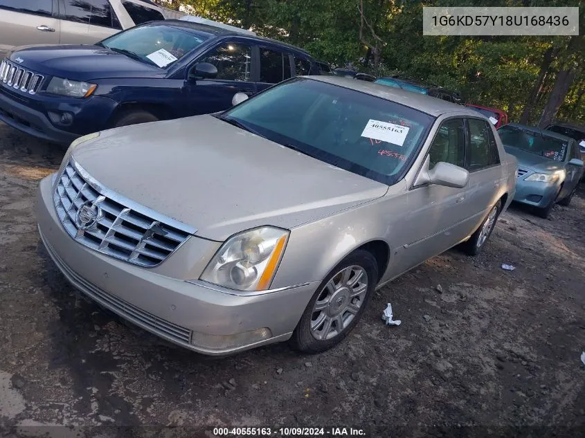 2008 Cadillac Dts 1Sb VIN: 1G6KD57Y18U168436 Lot: 40555163