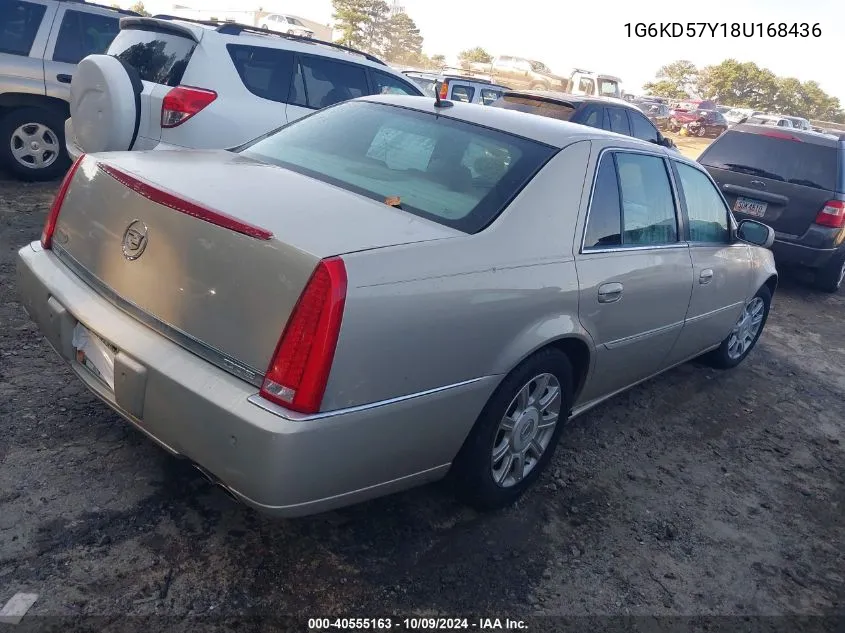 2008 Cadillac Dts 1Sb VIN: 1G6KD57Y18U168436 Lot: 40555163