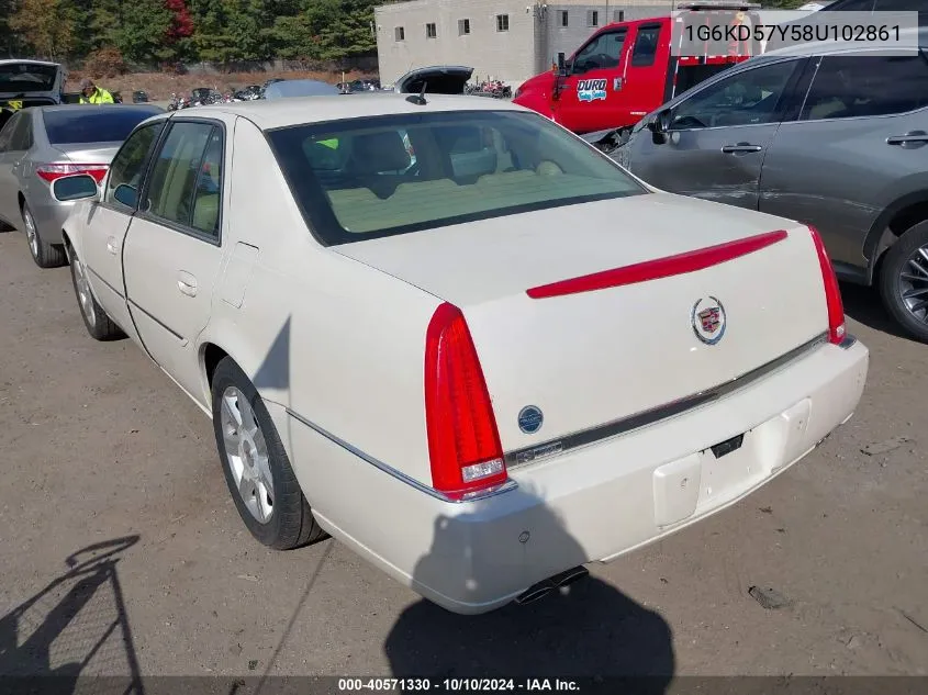 2008 Cadillac Dts 1Sc VIN: 1G6KD57Y58U102861 Lot: 40571330