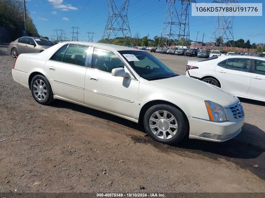 2008 Cadillac Dts 1Sa VIN: 1G6KD57Y88U191776 Lot: 40575349