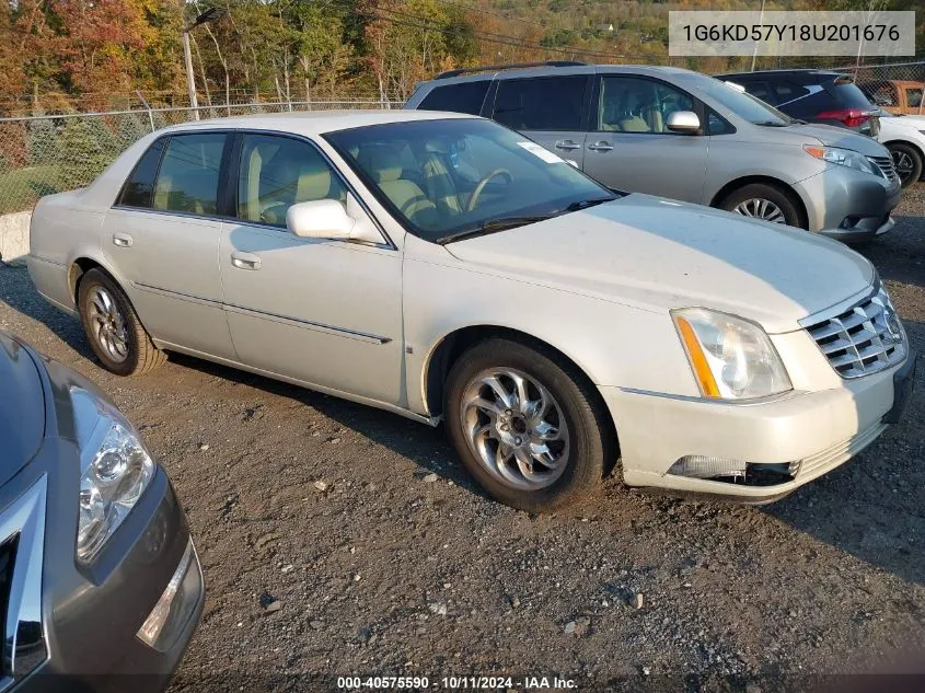 2008 Cadillac Dts 1Sa VIN: 1G6KD57Y18U201676 Lot: 40575590