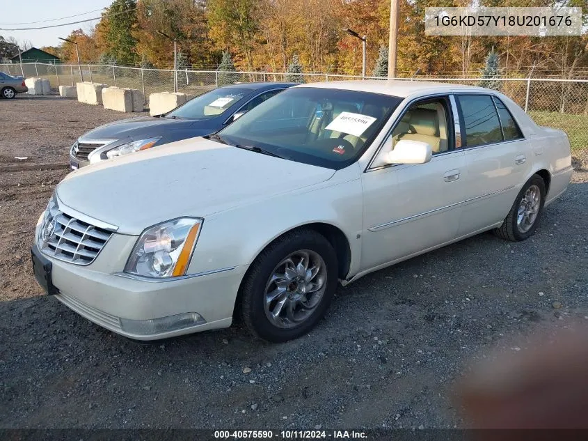 2008 Cadillac Dts 1Sa VIN: 1G6KD57Y18U201676 Lot: 40575590