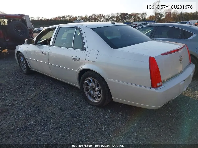 2008 Cadillac Dts 1Sa VIN: 1G6KD57Y18U201676 Lot: 40575590